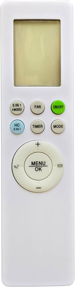LipiWorld® 260A (5in1) AC Remote Control (Old Exactly Same Will Only Work) Compatible for Onida AC Remote
