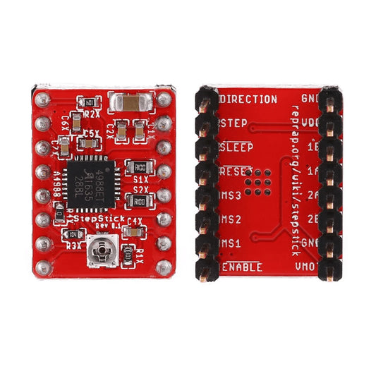 A4988 Stepper Motor Driver Module with Heat Sink For 3D Printer (Red