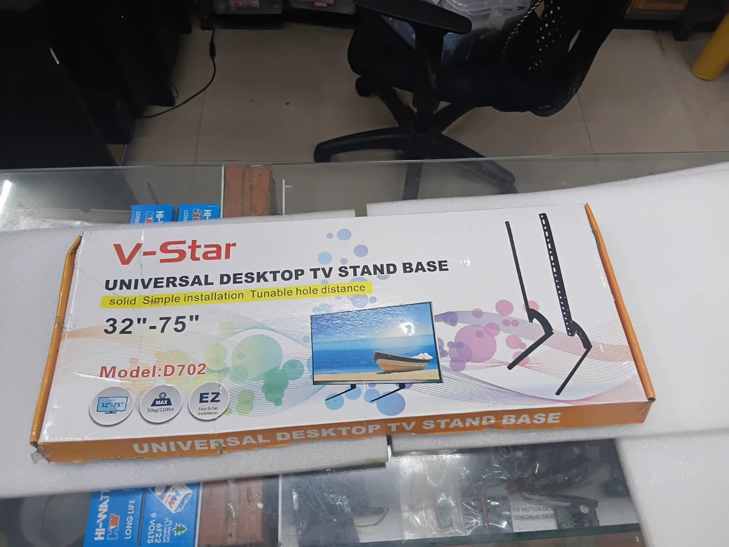 Wall Mount V Star D702 Universal Desktop TV Stand