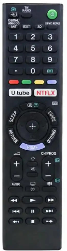 Sony TV Remote RM-L1370 with YouTube and Netflix Button