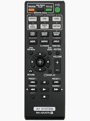 RM-ADU078 RMADU078 Replacement Remote Compatible with Sony DVD Home Theatre System