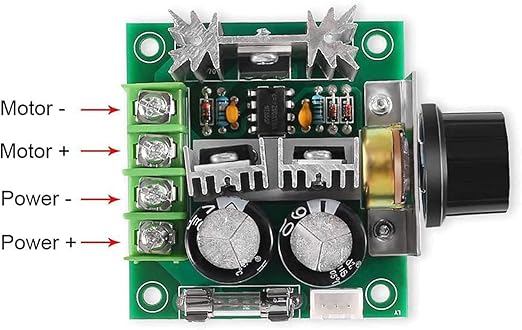 IDUINO 10A 12V-40V DC Motor Speed Controller 12V 24V PWM Variable Speed Regulator Governor Switch CCMHCN With Speed Control Knob