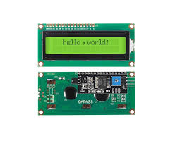 16×2 LCD Display With I2C/IIC interface – Green LCD – 3.3V Input Supply