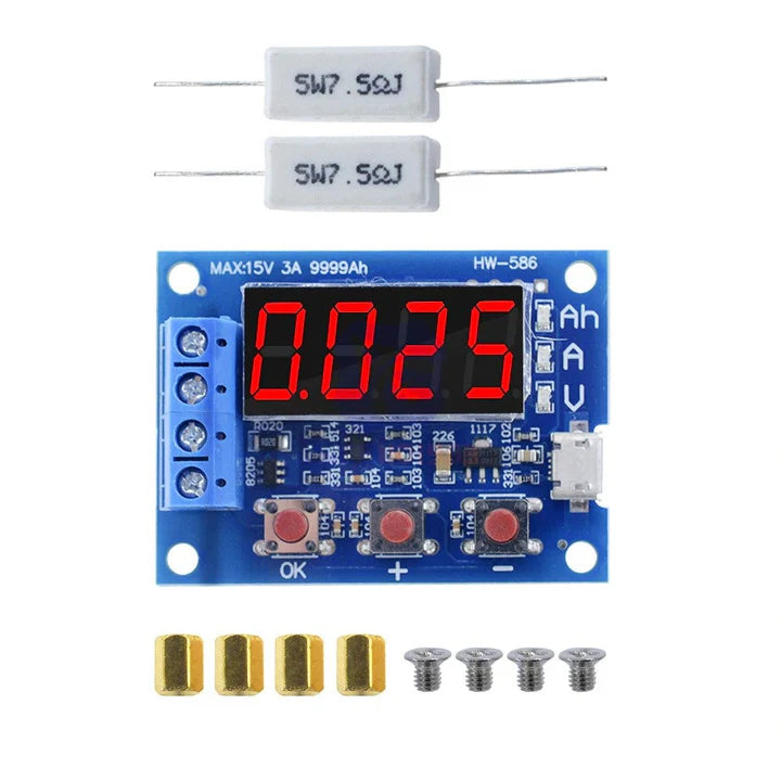 ZB2L3 18650 Battery Capacity Tester 1.2V 12V - External Load Discharge
