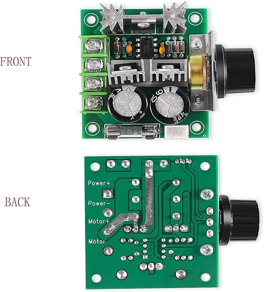 IDUINO 10A 12V-40V DC Motor Speed Controller 12V 24V PWM Variable Speed Regulator Governor Switch CCMHCN With Speed Control Knob