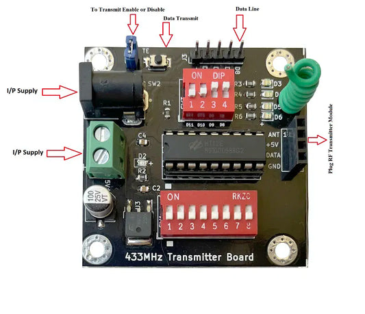 433Mhz Wireless RF Transmitter Board