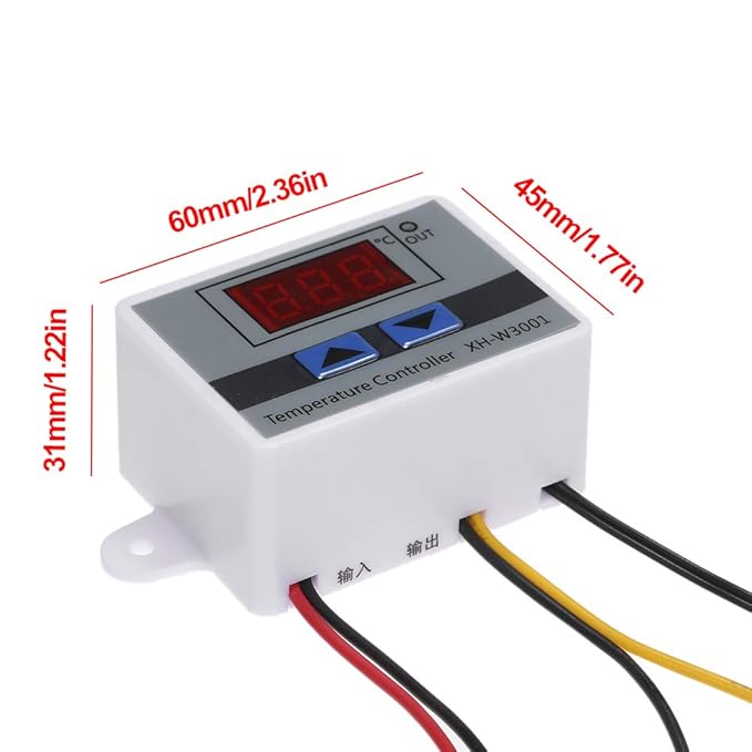 XH-W3001 AC 220V 1500W Digital Microcomputer Thermostat Switch