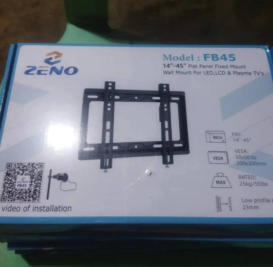 MODEL;FB45 14-45 FLAT PANEL FIXED MOUNT WALL FOR LED,LCD AND PLASMA TVS