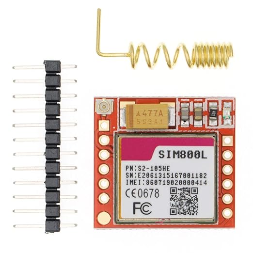 SIM800L GPRS GSM Module Core Board Quad-band TTL Serial Port with the Antenna