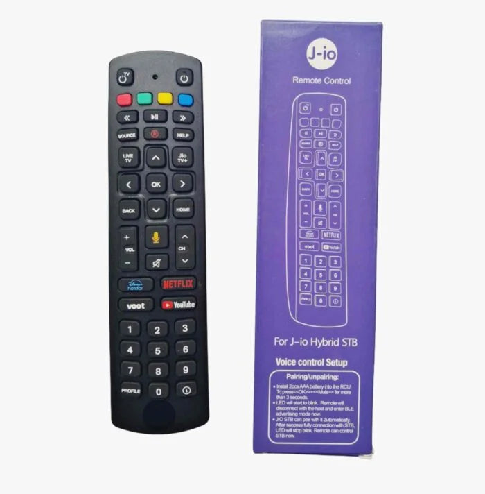 Jio Fiber Set Top Box Remote Voice