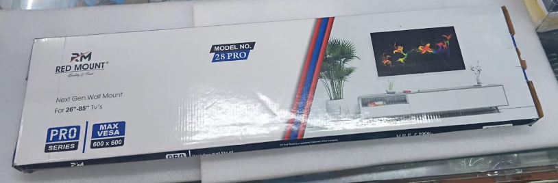 RED Mount 28X Pro Fixed TV Wall Mount for 28-80 Inch LED/LCD/Plasma TVs