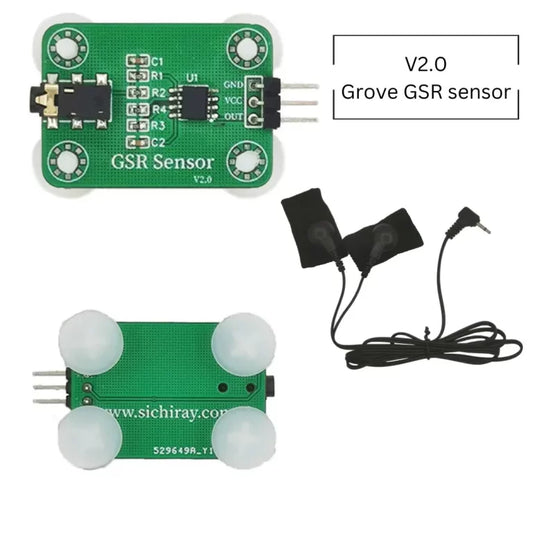 GSR Skin Current Sensor V2.0 for Real-time Stress & Emotion Monitoring