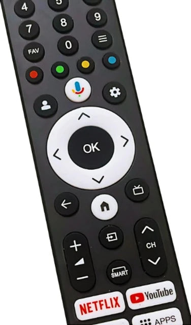 Tke Onida Smart Google Tv Voice Remote Control (067) Onida Tv Voice Remote Controller (Black)