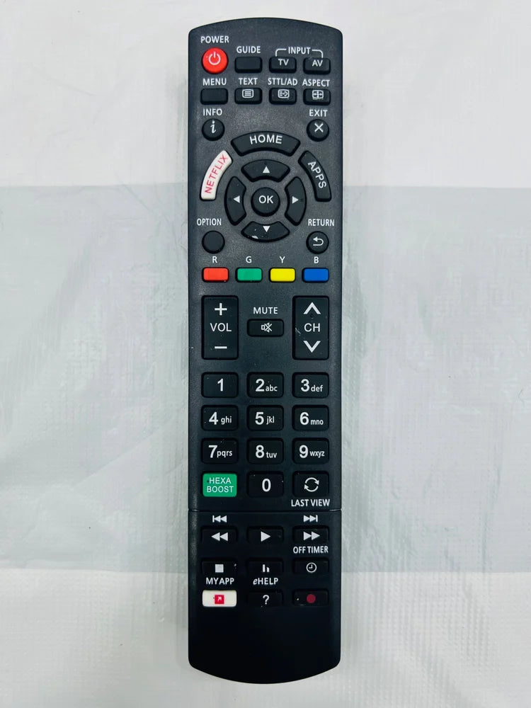 Manual Black RM-L1378 Panasonic LED TV Remote