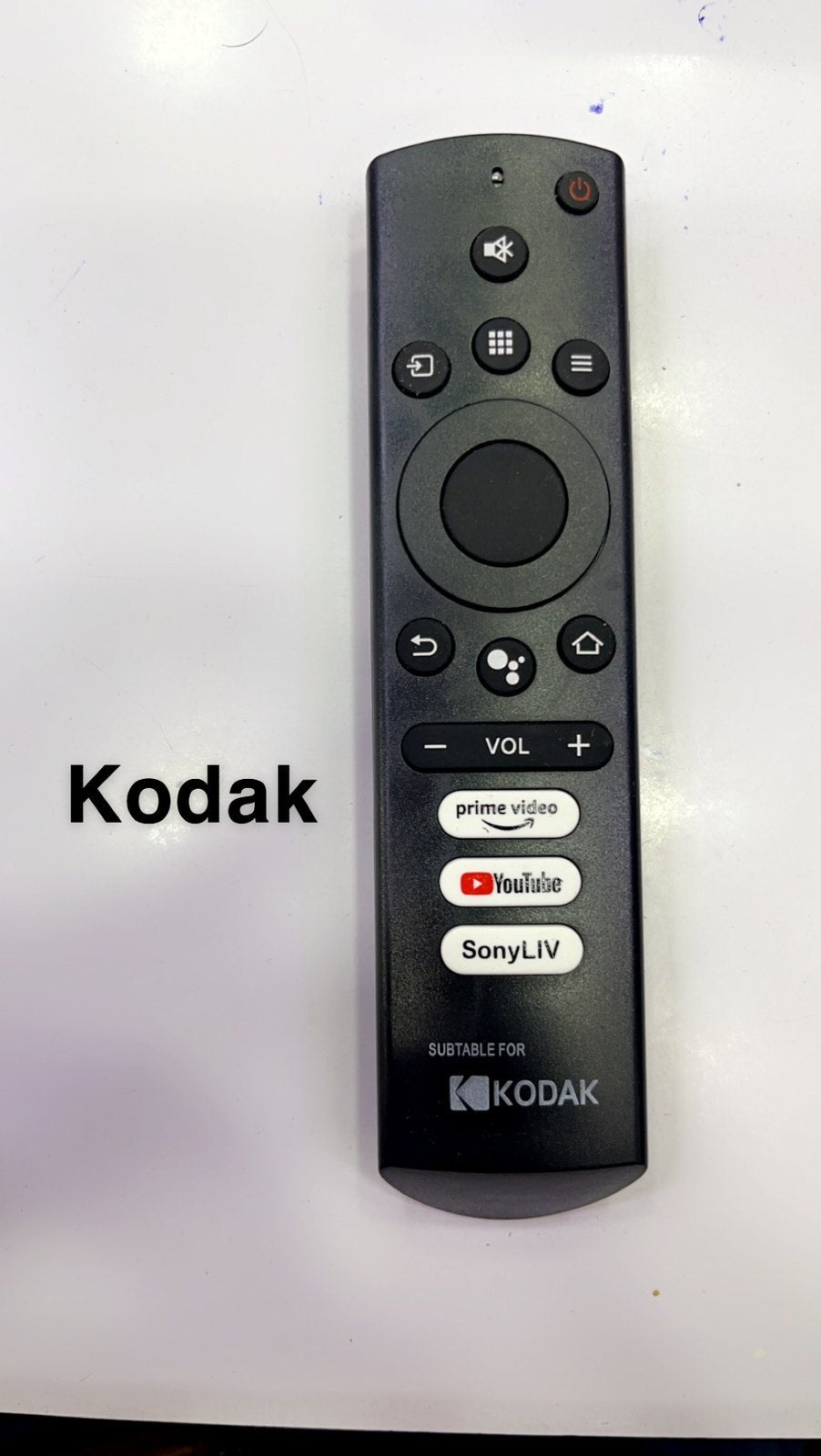 Black Wireless Kodak Smart Led Tv Remote